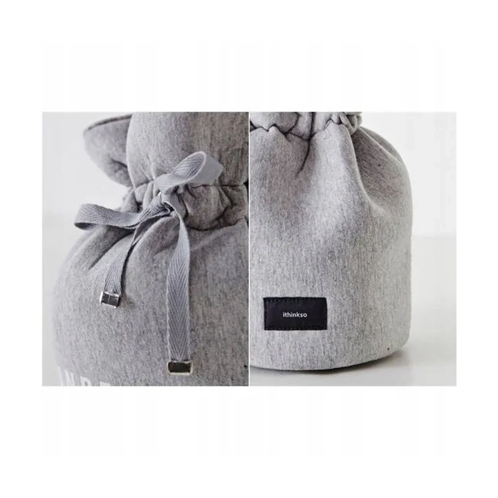 ECARLA kosmetyczka worek Denim Grey 24x 22cm KS13 