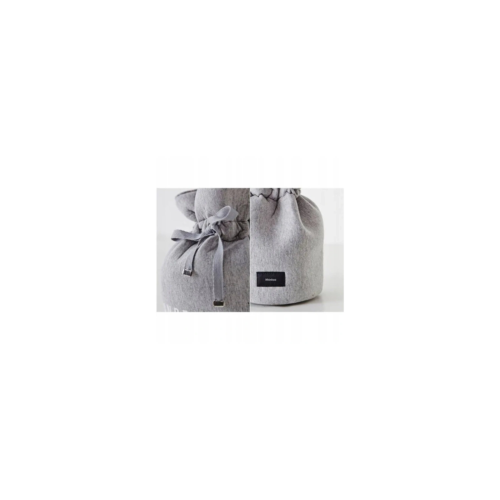 ECARLA kosmetyczka worek Denim Grey 24x 22cm KS13 