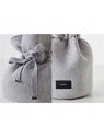 ECARLA kosmetyczka worek Denim Grey 24x 22cm KS13 