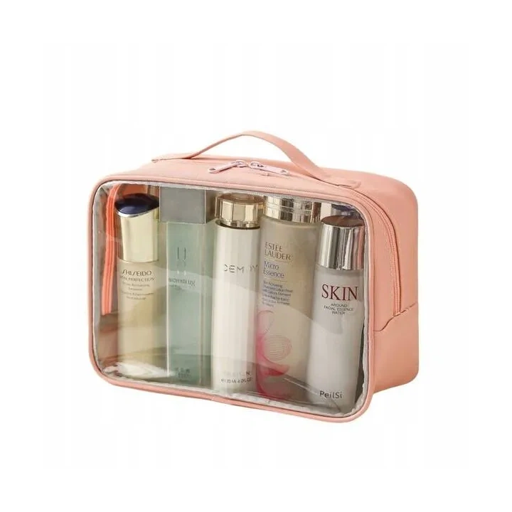 ECARLA kosmetyczka organizer na kosmetyki 26x 20x 11cm Różowa KS105WZ2