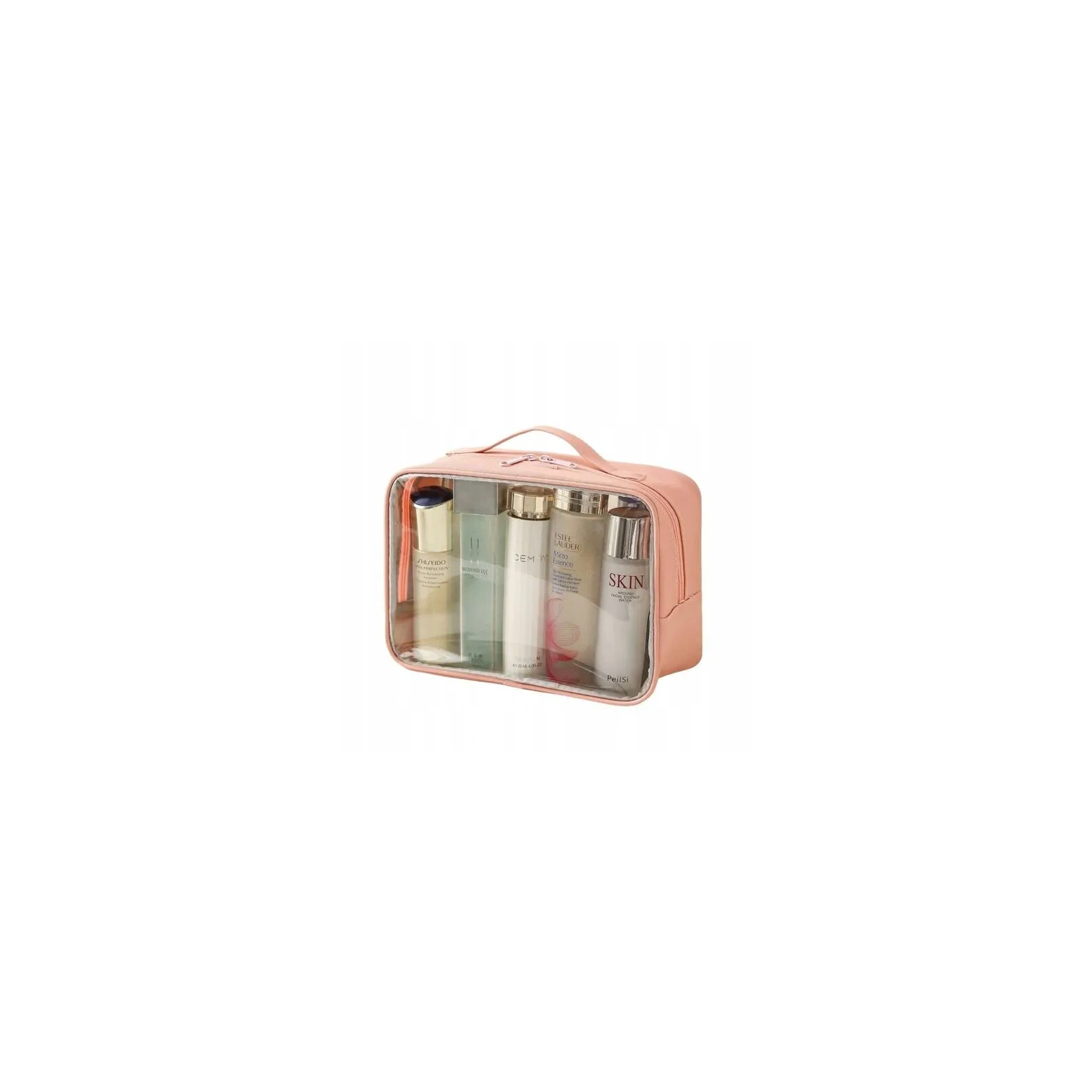 ECARLA kosmetyczka organizer na kosmetyki 26x 20x 11cm Różowa KS105WZ2