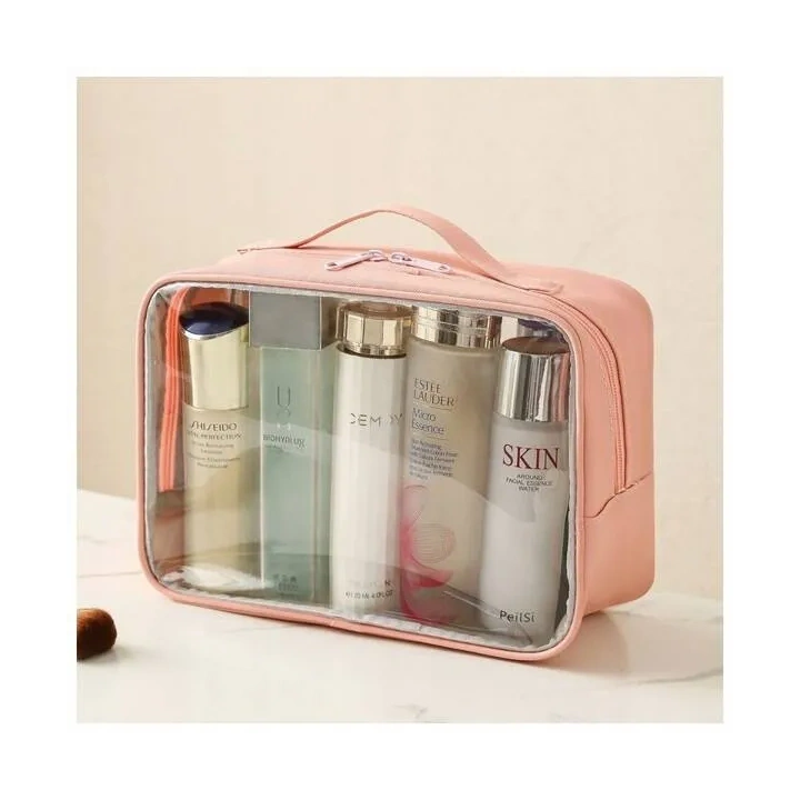 ECARLA kosmetyczka organizer na kosmetyki 26x 20x 11cm Różowa KS105WZ2