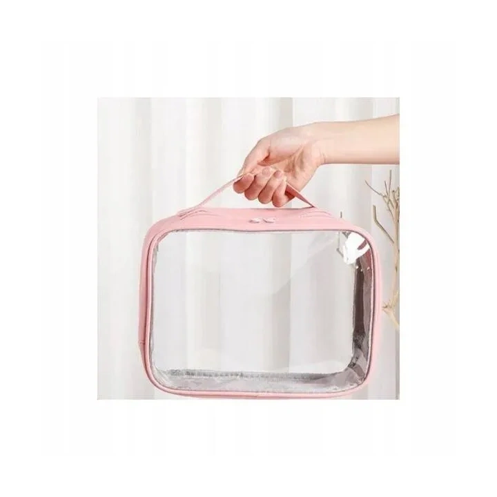 ECARLA kosmetyczka organizer na kosmetyki 26x 20x 11cm Różowa KS105WZ2