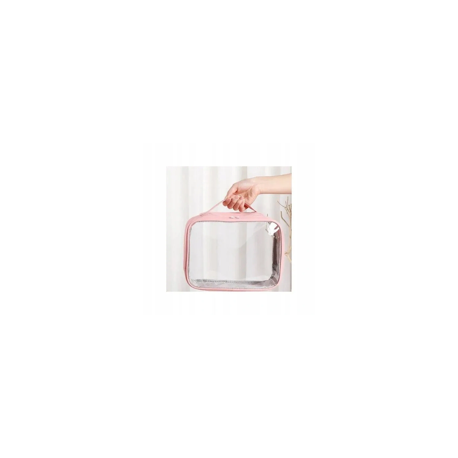 ECARLA kosmetyczka organizer na kosmetyki 26x 20x 11cm Różowa KS105WZ2