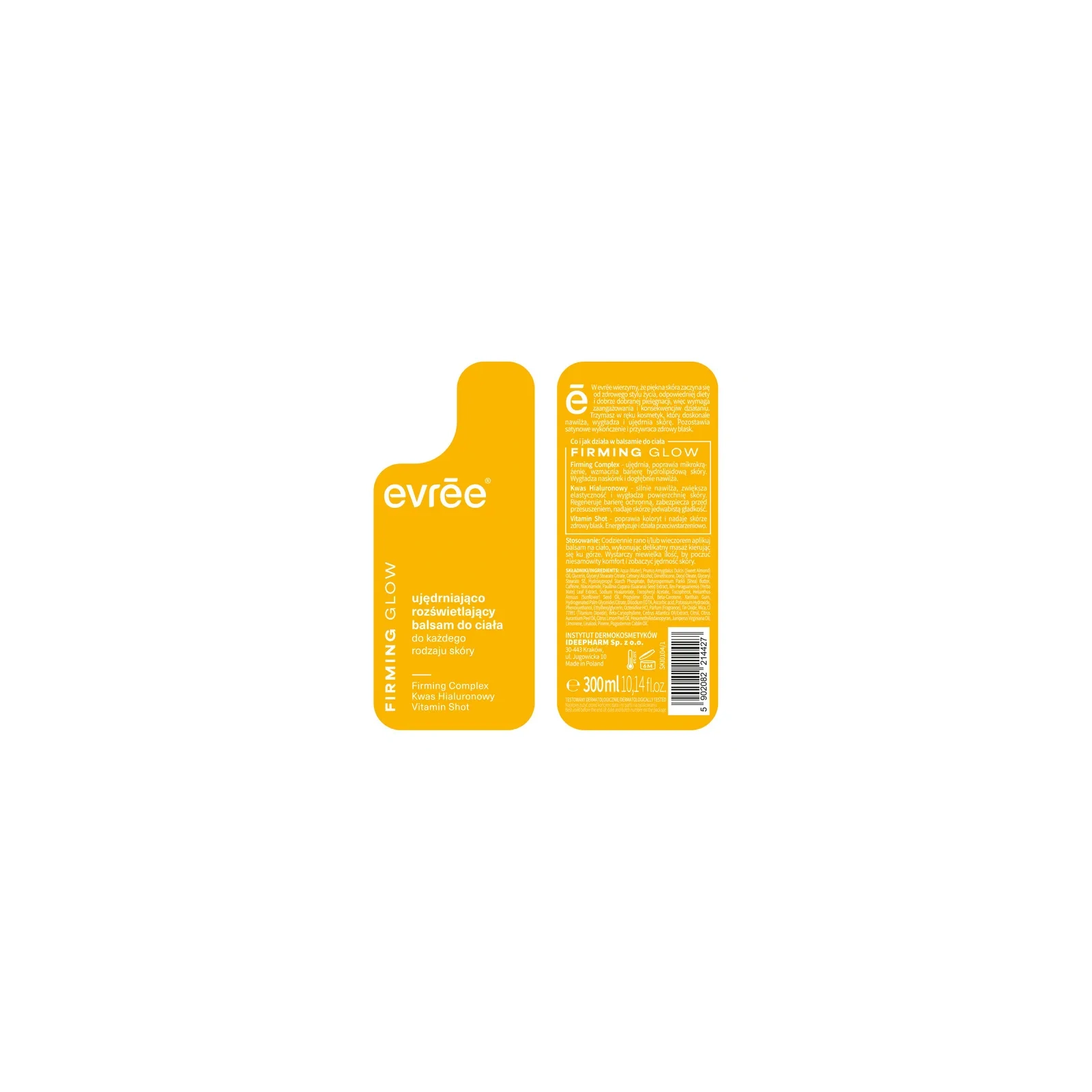 EVREE Firming Glow ujędrniająco rozświetlający balsam do ciała 300ml