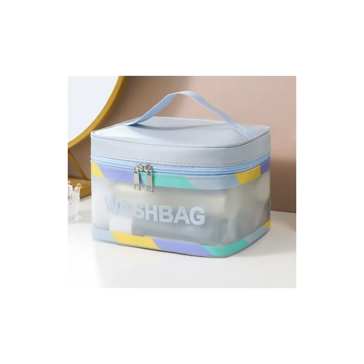 ECARLA kosmetyczka WashBag kuferek Niebieska KS73
