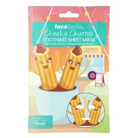 QUEST Face Facts maseczka do twarzy drukwana, w płacie Cheeky Churros