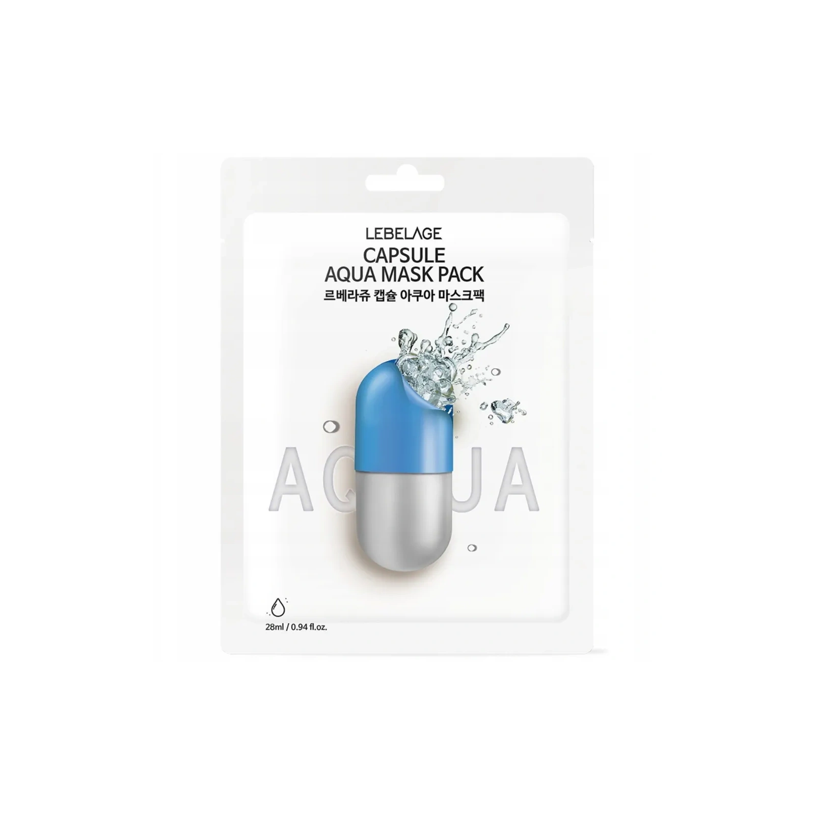 LABELAGE Capsule Aqua Mask Pack maseczka do twarzy w płachcie nawilżająca 28ml