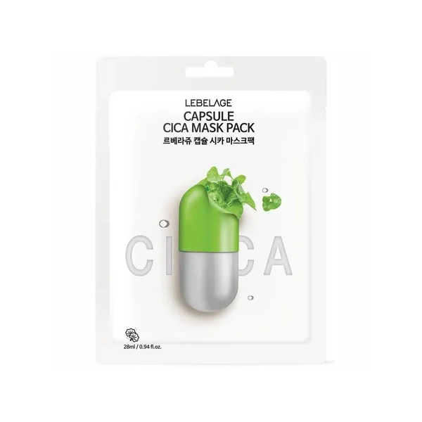 LABELAGE Capsule Cica Mask Pack maseczka do twarzy w płachcie regenerująca 28ml