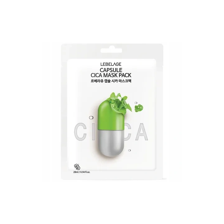 LABELAGE Capsule Cica Mask Pack maseczka do twarzy w płachcie regenerująca 28ml