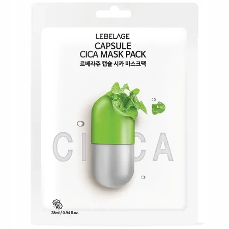LABELAGE Capsule Cica Mask Pack maseczka do twarzy w płachcie regenerująca 28ml