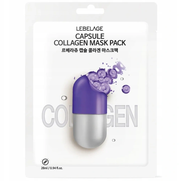LABELAGE Capsule Collagen Mask Pack maseczka do twarzy w płachcie ujędrniająca 28ml