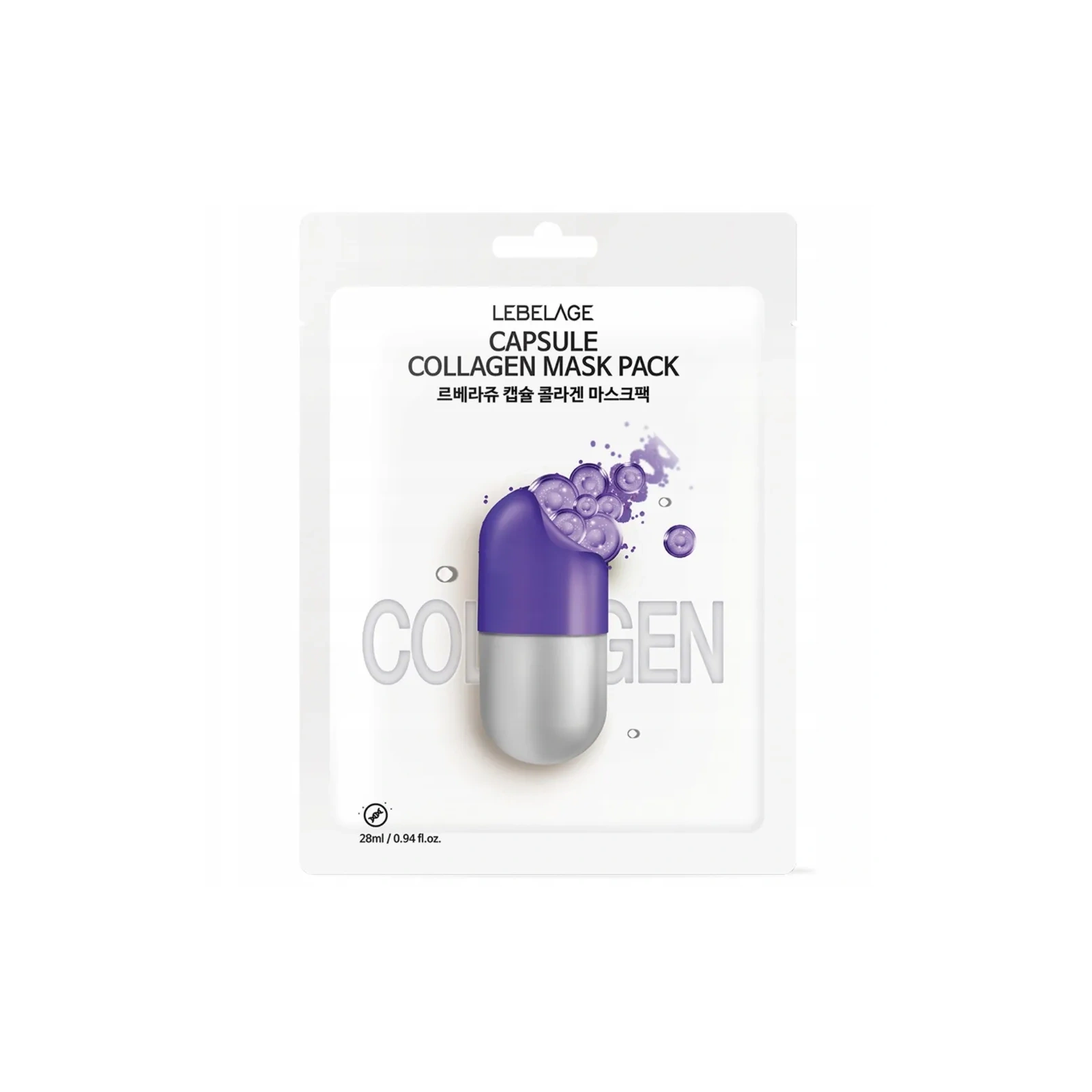 LABELAGE Capsule Collagen Mask Pack maseczka do twarzy w płachcie ujędrniająca 28ml