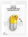 LABELAGE Capsule Vitamin Mask Pack maseczka do twarzy w płachcie rozświetlająca 28ml