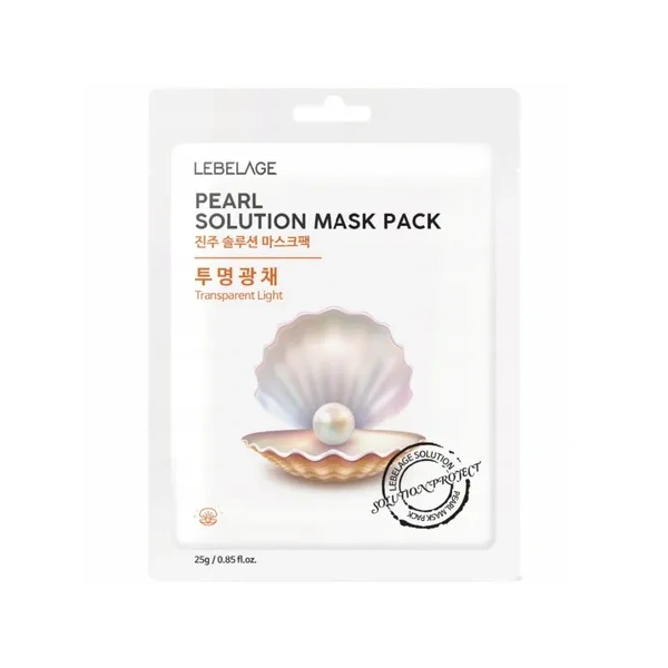 LABELAGE Pearl Solution Mask Pack maseczka do twarzy w płachcie rozświetlająca 25g