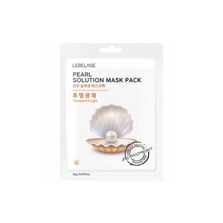 LABELAGE Pearl Solution Mask Pack maseczka do twarzy w płachcie rozświetlająca 25g