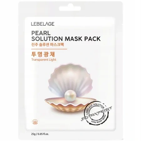 LABELAGE Pearl Solution Mask Pack maseczka do twarzy w płachcie rozświetlająca 25g