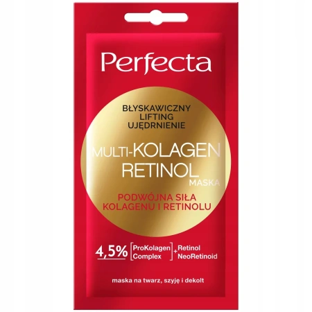 DAX Perfecta Multi-kolagen Retinol maseczka do twarzy błyskawicznie liftingująca i ujędrniająca 8ml