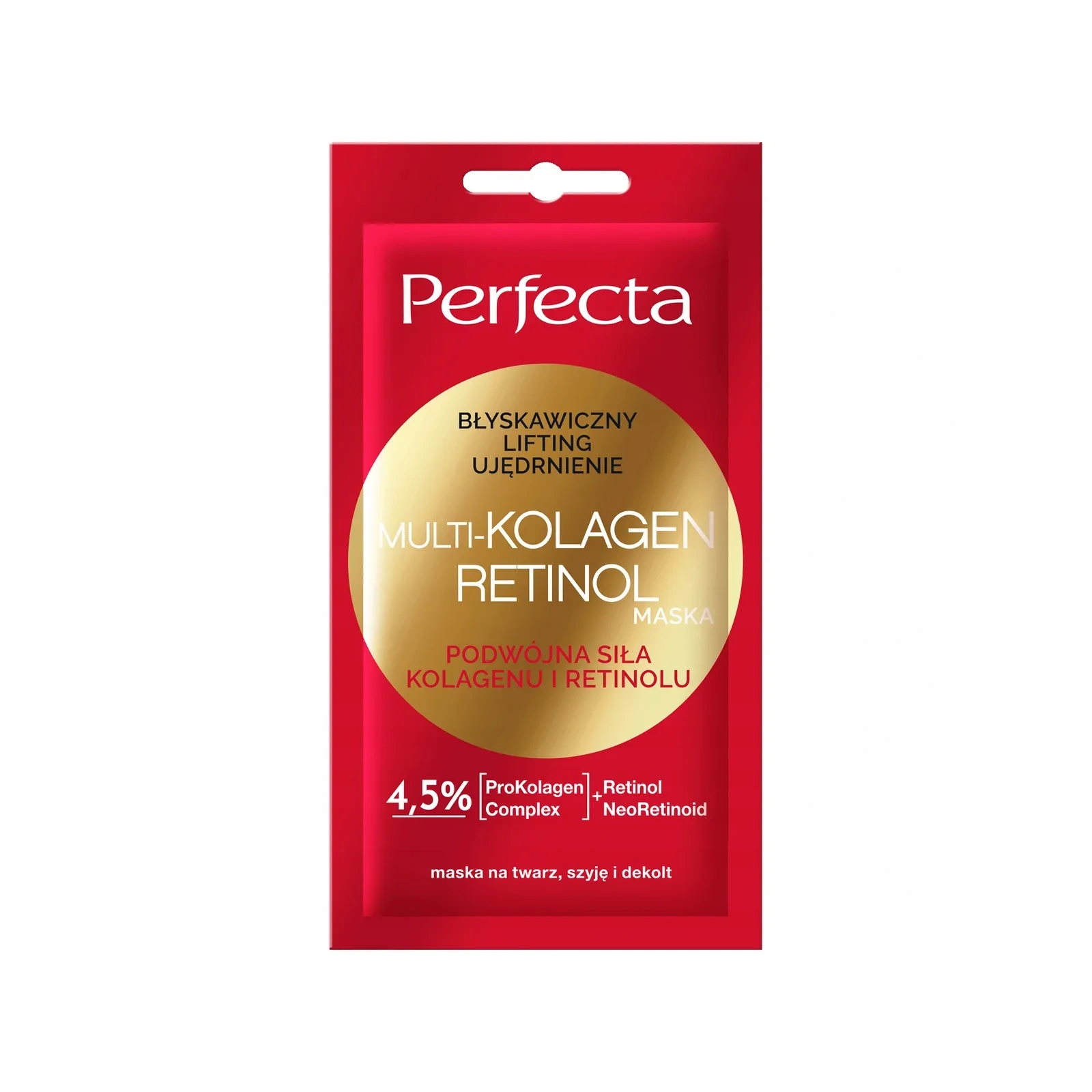 DAX Perfecta Multi-kolagen Retinol maseczka do twarzy błyskawicznie liftingująca i ujędrniająca 8ml