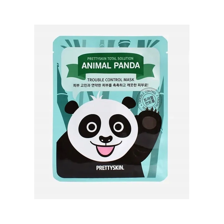 PRETTYSKIN Total Solution łagodząca maseczka do twarzy PANDA 25g