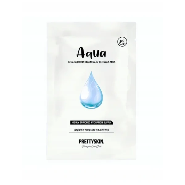 PRETTYSKIN Total Solution nawilżająca maseczka do twarzy w płachcie AQUA 23g