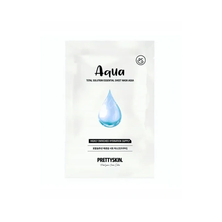 PRETTYSKIN Total Solution nawilżająca maseczka do twarzy w płachcie AQUA 23g