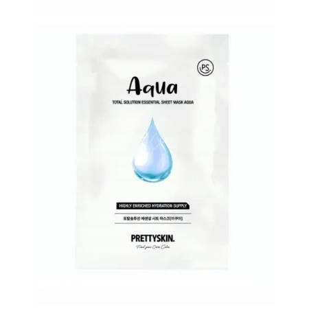 PRETTYSKIN Total Solution nawilżająca maseczka do twarzy w płachcie AQUA 23g