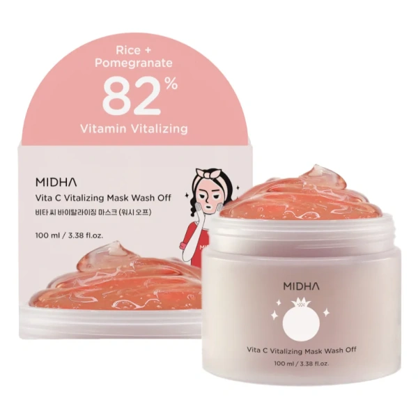MIDHA Rice To Meet You maseczka do twarzy z Witaminą C i Ryżem 100ml