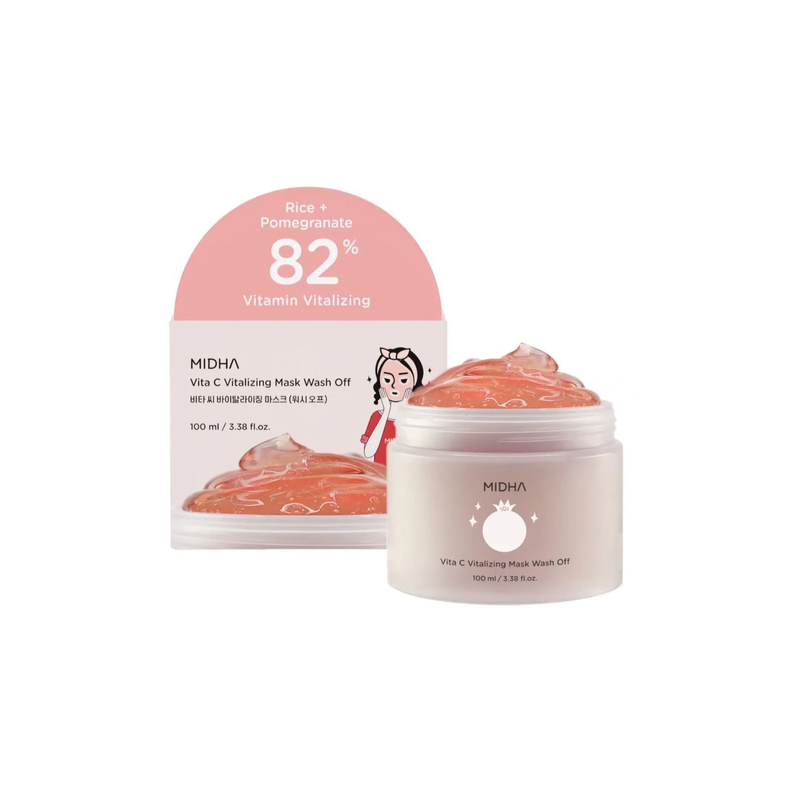 MIDHA Rice To Meet You maseczka do twarzy z Witaminą C i Ryżem 100ml