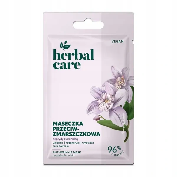 FARMONA Herbal Care Vegan maseczka do twarzy przeciwzmarszczkowa Peptydy Orchidea 7g 