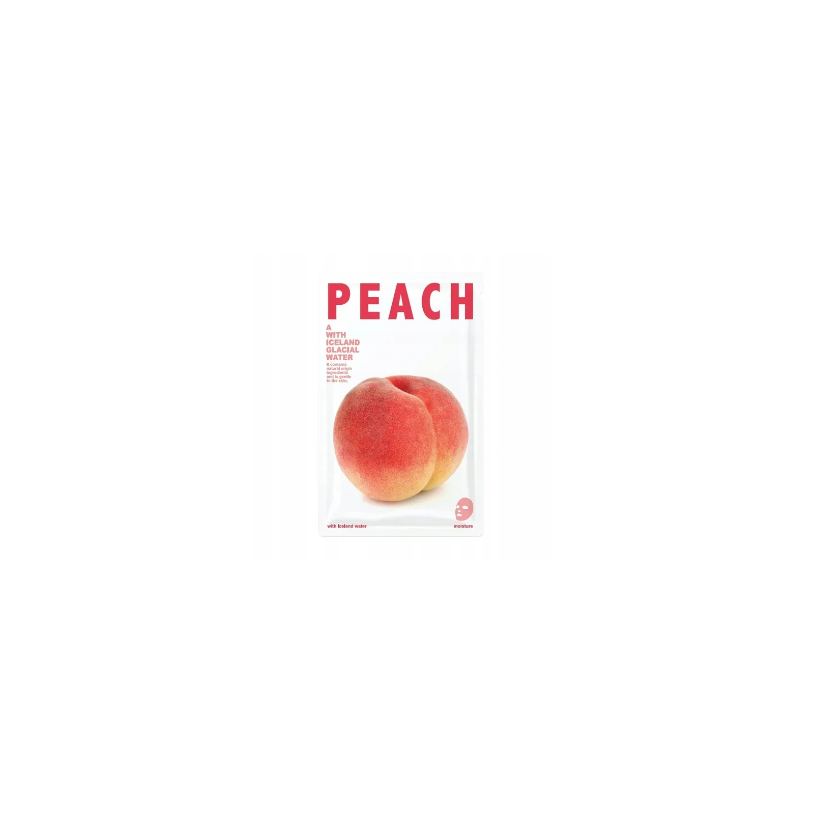 ICELAND WATER maseczka do twarzy w płacie Peach