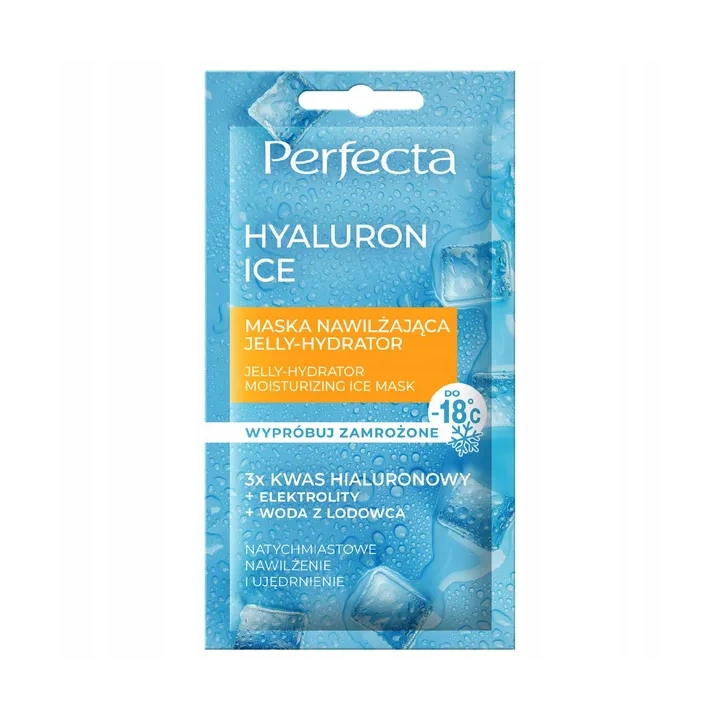 DAX Perfecta Hyaluron Ice maseczka do twarzy nawilżająca Jelly Hydrator 8ml