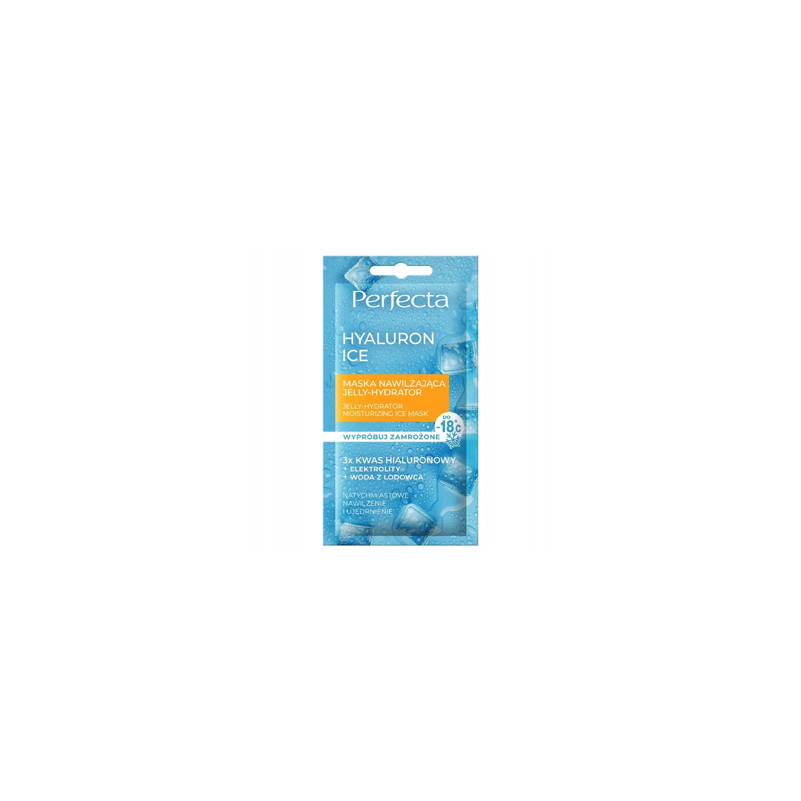 DAX Perfecta Hyaluron Ice maseczka do twarzy nawilżająca Jelly Hydrator 8ml