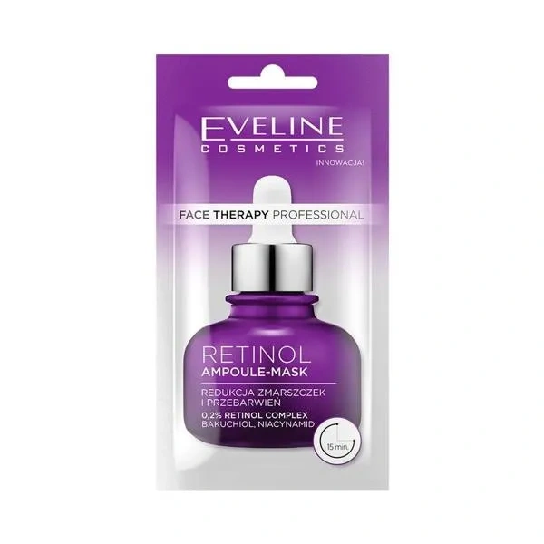 Eveline EVELINE Face Therapy Ampoule Maske für das Gesicht Retinol 8ml — Inhaltsstoffe i ocena