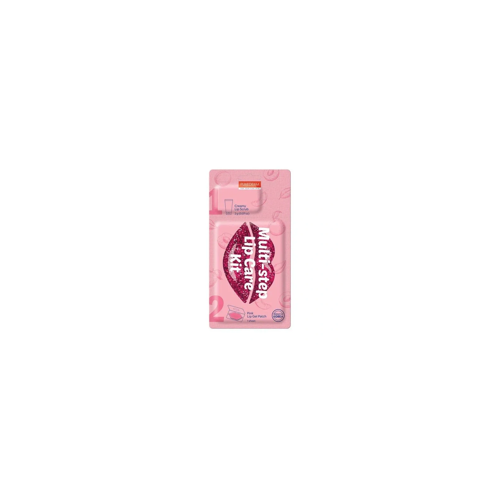 PUREDERM Peeling i żelowa maseczka do ust 2g