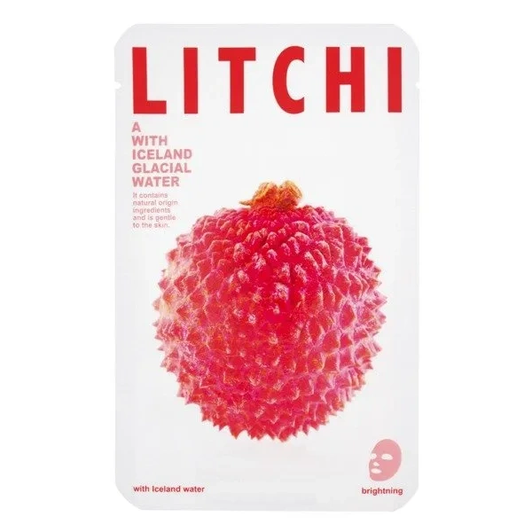CONNY Iceland Water maseczka rozświetlenie Litchi płat 1szt