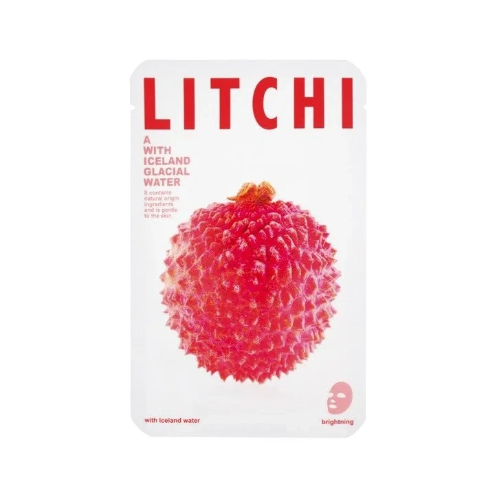 CONNY Iceland Water maseczka rozświetlenie Litchi płat 1szt