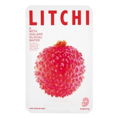 CONNY Iceland Water maseczka rozświetlenie Litchi płat 1szt