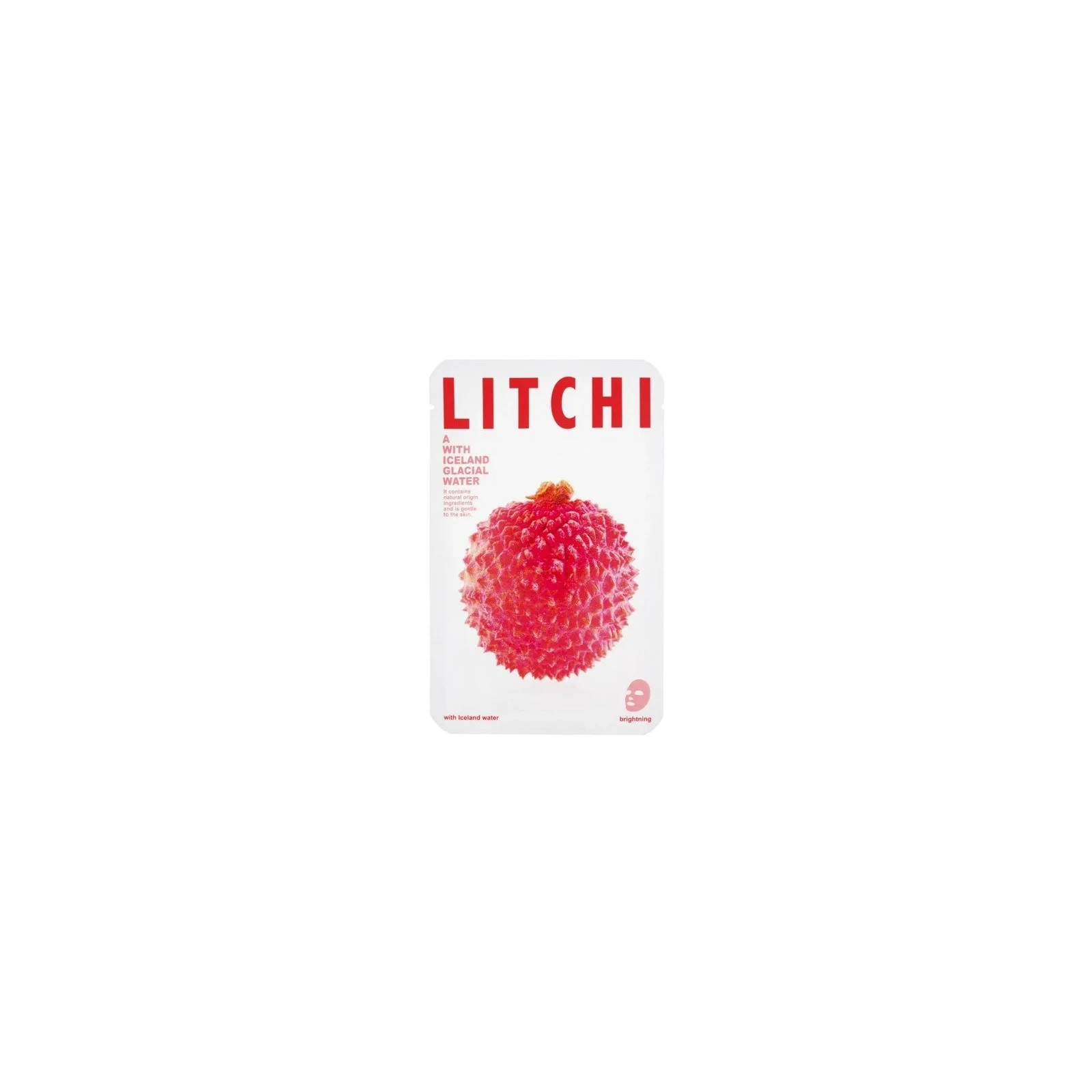 CONNY Iceland Water maseczka rozświetlenie Litchi płat 1szt