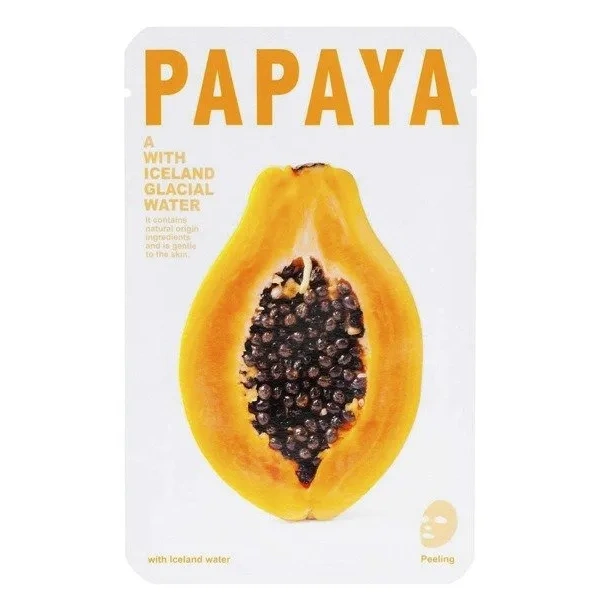 CONNY Iceland Water maseczka wygładzenie Papaya płat 1szt