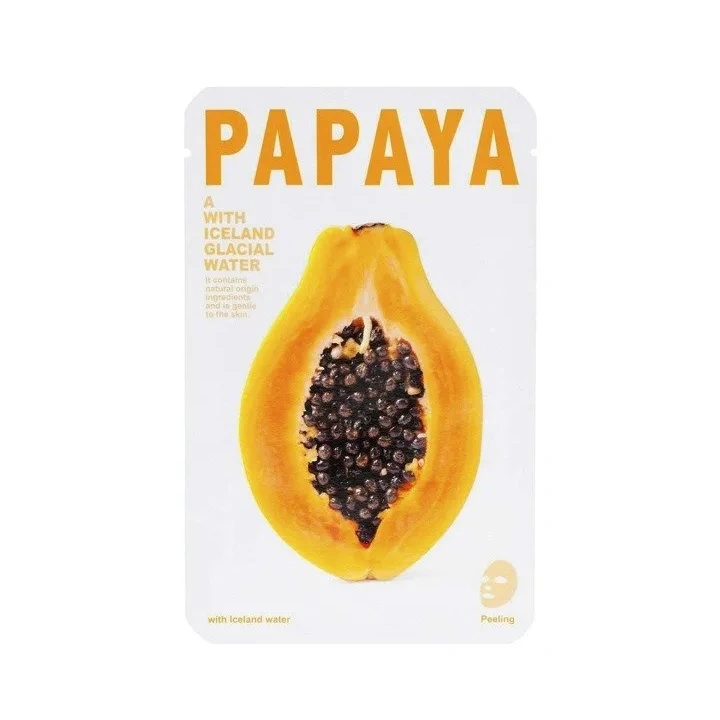 CONNY Iceland Water maseczka wygładzenie Papaya płat 1szt