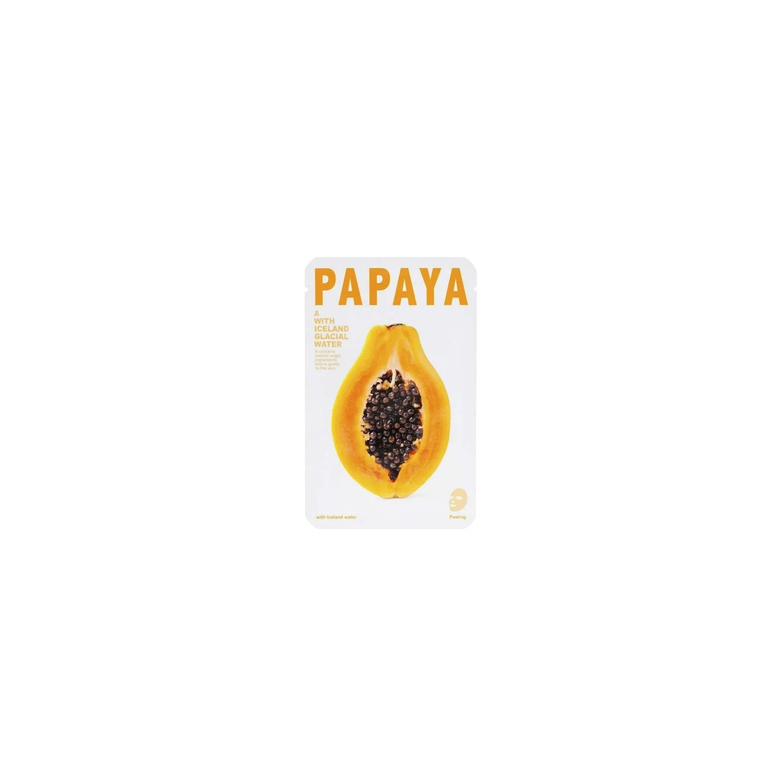 CONNY Iceland Water maseczka wygładzenie Papaya płat 1szt