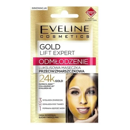 EVELINE Gold Lift Expert maseczka 24K Gold 7ml