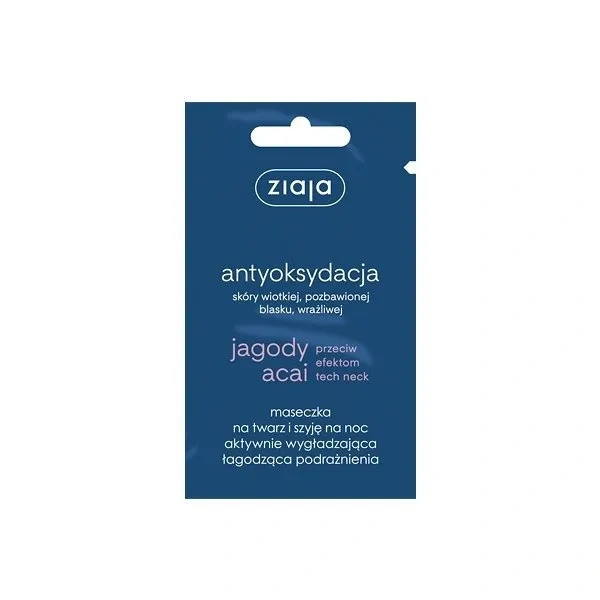 ZIAJA Jagody Acai maseczka aktywnie wygładzajaca na noc 7ml