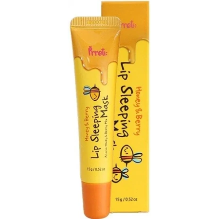 PRRETI Lip Sleeping Mask maseczka na usta na noc Miód i Jagoda 15g