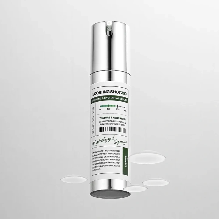 SKIN627 Boosting Shot 300 zestaw serum i maseczka kojąco nawilżająca 50+22ml