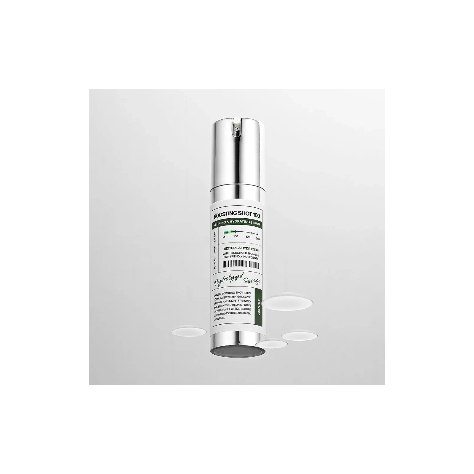 SKIN627 Boosting Shot 100 zestaw serum i maseczka kojąco nawilżająca 50+22ml