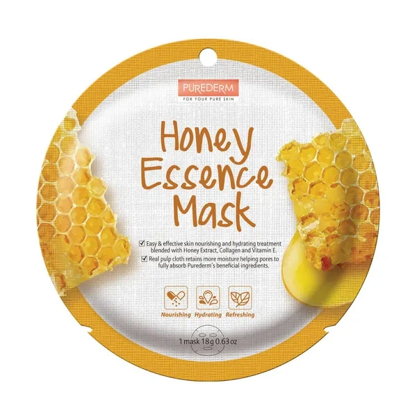 Purederm PUREDERM Essence Mask maska do twarzy w płacie Honey ADS808 18g — Składniki i ocena