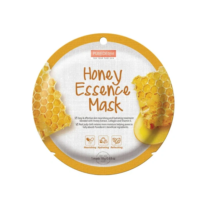 PUREDERM Essence Mask maska do twarzy w płacie Honey ADS808 18g