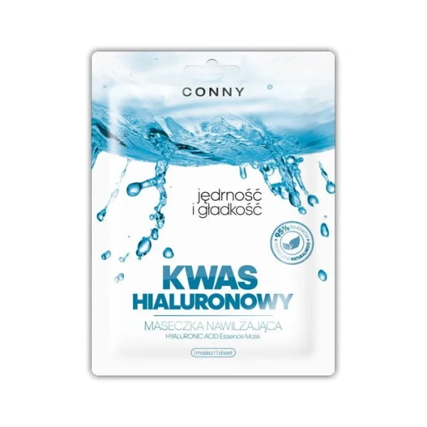 CONNY maska na twarz nawilżająca Kwas Hialuronowy płat 23g
